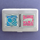 Love Pigs Credit Card Wallets or Cigarette Cases