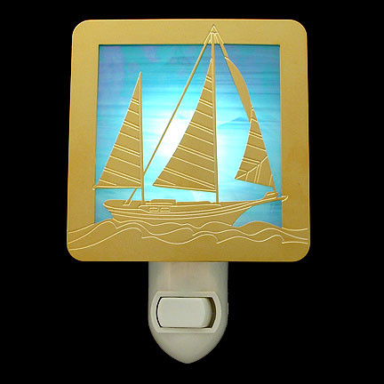 Sailboat store nightlight