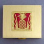 Gold Pineapple Condom Case