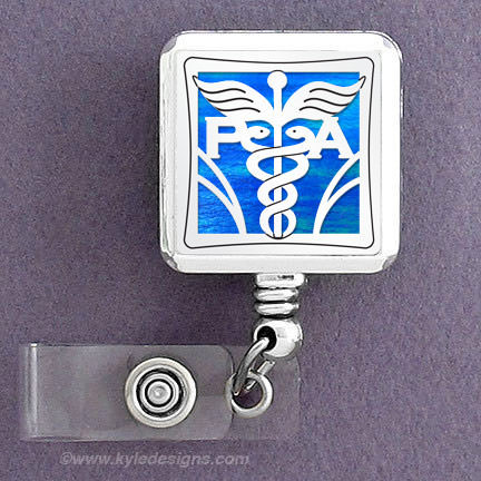 Physician's Assistant Square ID Badge Holder