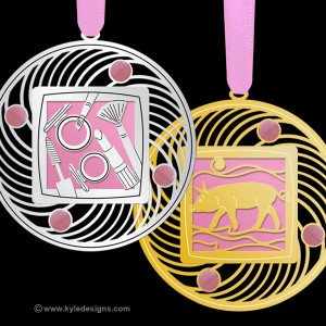 Pink Christmas Ornaments - 100+ Designs