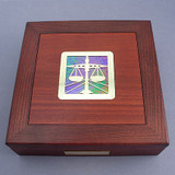 Attorney Jewelry Box - Wood & Glass