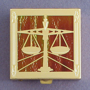 Law Scales Pill Box