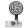 Retractable Badge Reel with Number 95