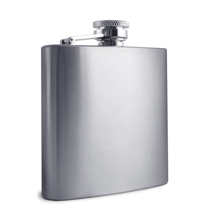 Stainless Steel Pocket Whiskey Flask With Wide Mouth Knurled Stainless Steel Cap and Drop-Proof Silicon Cover LionRox Flask For Liquor For Women 6oz 