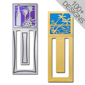 Engraved Custom Bookmarks in Unique Metal Designs