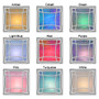 Brushed Silver Night Light Glass Colors