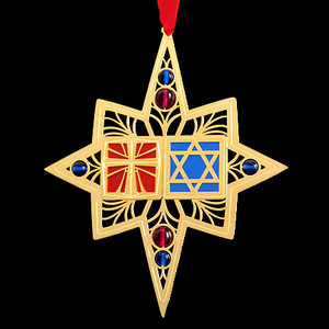 Chrismukkah Interfaith Christmas & Hanukkah Holiday Ornaments