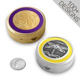 Round Metal Pill Boxes - Personalized for You