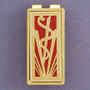 Red and gold money clips for veterinary gift - match the clinic colors.