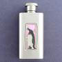 Pocket Penguin Flask - Light Pink Iridescent
