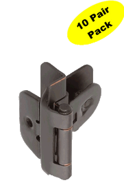 Amerock Double Demoutable 3/8 inset hinge Oil Rubbed Bronze - (10-Pair Pack)