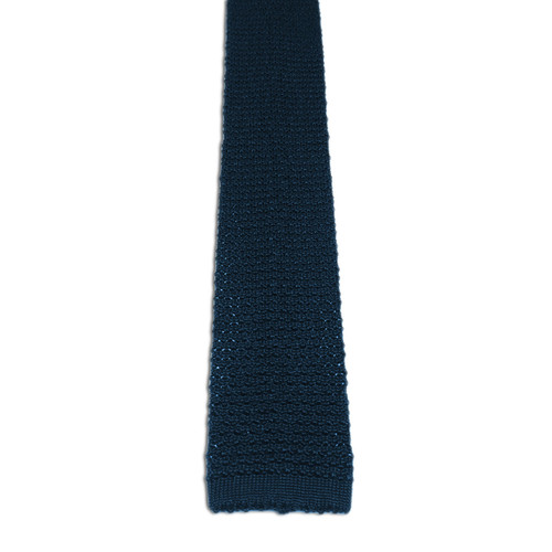 Chipp Navy Silk Knit Tie