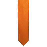 Orange Silk Matka Tie