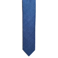 French Blue Silk Matka Tie