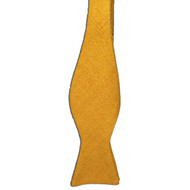 Sun Yellow Silk Matka Bow Tie