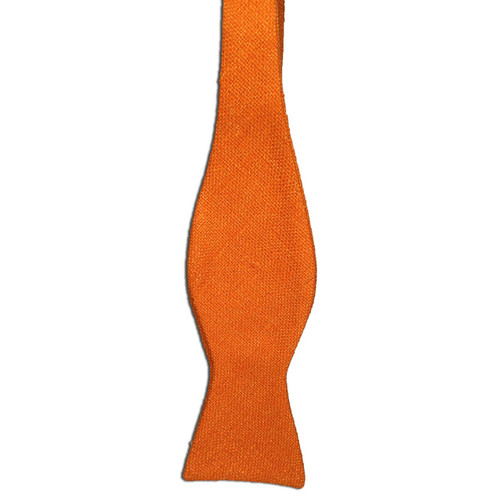 Orange Silk Matka Bow Tie