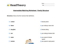 Matching - Intermediate - Family Structure