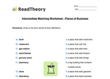 Matching - Intermediate - Place of Business