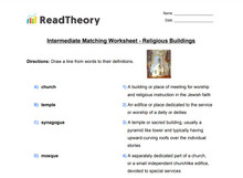 Matching - Intermediate - Religious Buildings