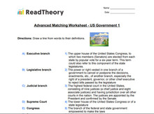 Matching - Advanced - US Government 1