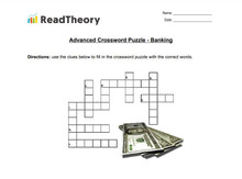 Crossword Puzzle - Advanced - Banking