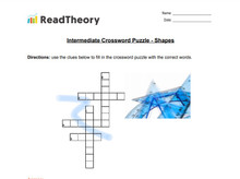 Crossword Puzzle - Intermediate - Shapes