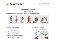 Verb Tenses - Using "To Be" - Exercise 1 - Simple Present Tense