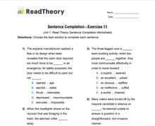 Sentence Completion - Low Advanced (SAT) Level - Exercise 11