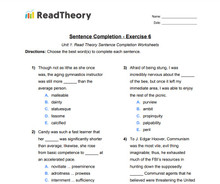 Sentence Completion - High Advanced (GRE) Level - Exercise 6