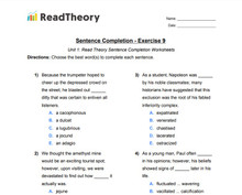 Sentence Completion - High Advanced (GRE) Level - Exercise 9