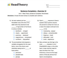 Sentence Completion - High Advanced (GRE) Level - Exercise 12