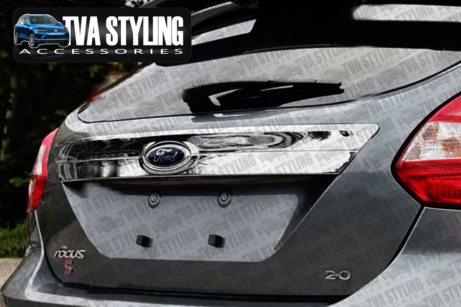 TVA Ford Focus 2008 on boot grab handle trim cover uk legal rear chrome trade car accessories