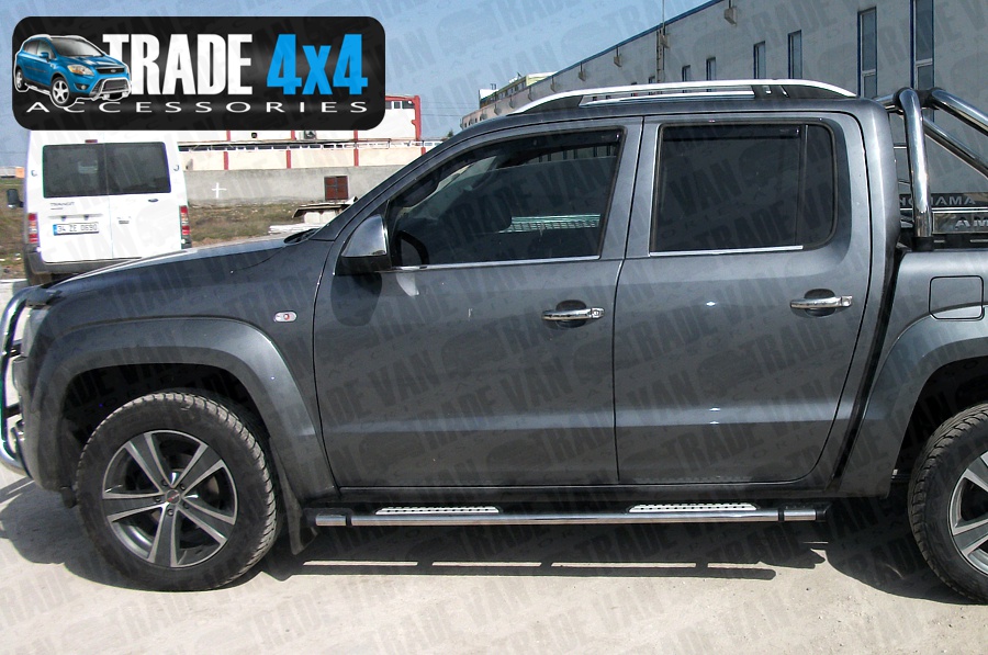 VW Amarok Roof Rails Side Bars Steps Rack at Trade Van 4x4 Accessories