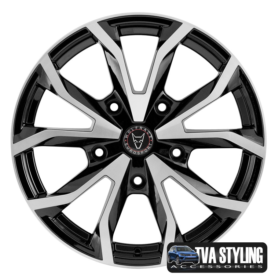 Wolfrace Assassin Van Load Rated Alloy wheel for Ford Custom VW T5 Transporter Vauxhall Vivaro with Fitted Tyres ate Trade Van Accessories