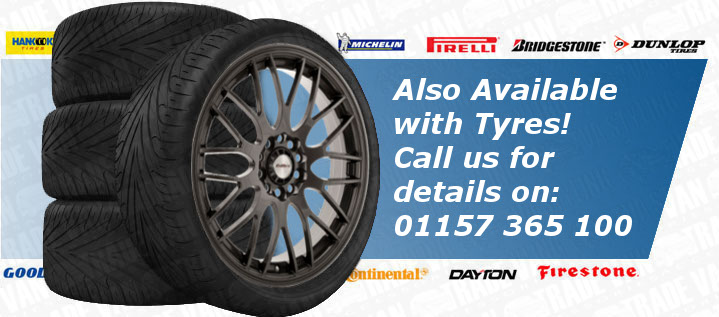 VW Caddy Motion 17" Alloy Wheels Tyres Hyper Gunmetal Set of 4