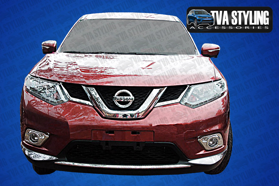 Our chrome Nissan X-Trail front bumper covers surround Protector is an eye-catching and stylish addition for your car. Buy online at Trade car Accessories.