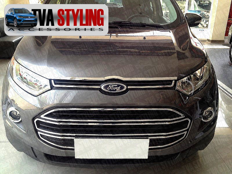 Our chrome Ford EcoSport front grille Frames Covers Surrounds trim is an eye-catching and stylish addition for your 4x4. Buy online at Trade 4x4 Accessories.