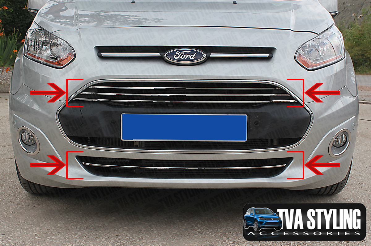 Ford Connect 2014-19 Chrome Grille Ford Connect Accessories TVA Styling