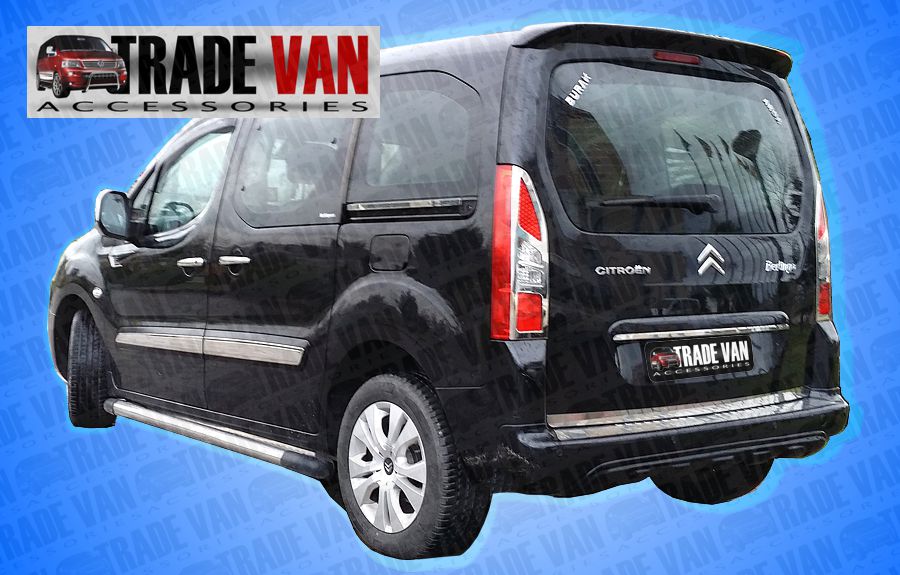 Our Citroen Berlingo Rear Tailgate Spoiler really makes your vehicle stand out from the crowd. Moulded using the latest GRP technology they are supplied primed ready for painting. Buy online at Trade Van Accessories.