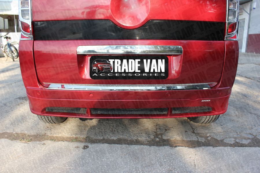 Our Fiat Fiorino Rear Tailgate Edge Trim really upgrades the rear styling of your Fiorino Van or Qubo MPV. Specially engineered from chrome look hand polished Stainless Steel. Buy online at Trade Van Accessories.