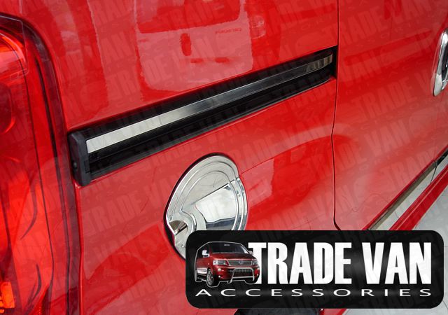 Our Fiat Fiorino Sliding Door Rail Trims Stainless Steel are made from chrome look hand polished Stainless Steel. Buy online at Trade Van Accessories.