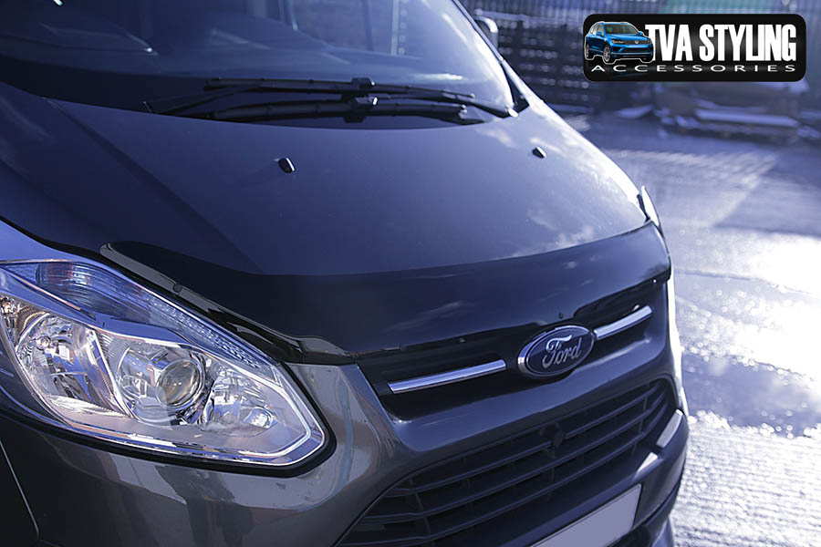 2015 on Tailored Black Bonnet Deflector Acylic Hood Stone Bug Protector Guard for Ford Ranger