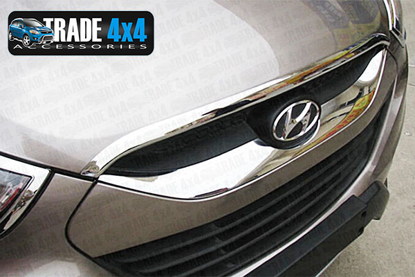 Our chrome hyundai ix35 front grille cover is an eye-catching and stylish addition for your 4x4. Buy online at Trade 4x4 Accessories.