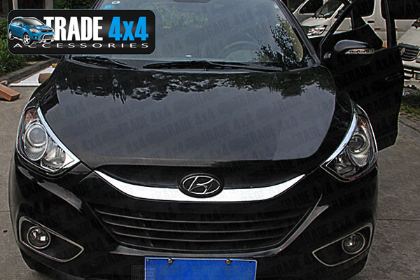 Our chrome hyundai ix35 head light covers are an eye-catching and stylish addition for your 4x4. Buy online at Trade 4x4 Accessories.