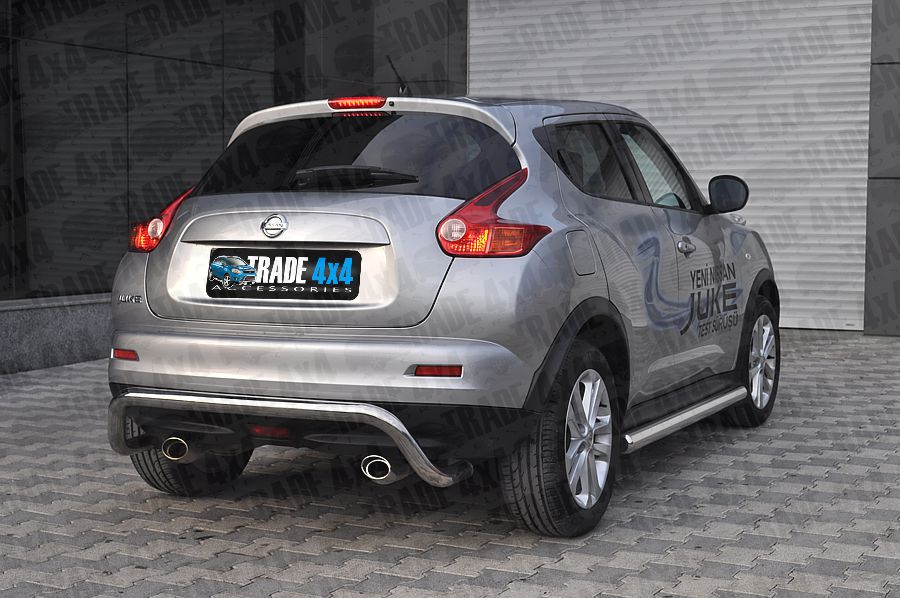 Our Nissan Juke Viper rear bar city bars and bumper guard really upgrade the rear styling or your Nissan Juke SUV Viper Styling side bars are a great Cobra Style accessory upgrade