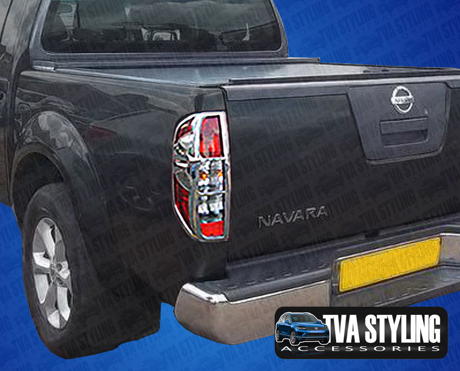 Our chrome Nissan Navara rear light covers are an eye-catching and stylish addition for your car. Buy online at Trade car Accessories.