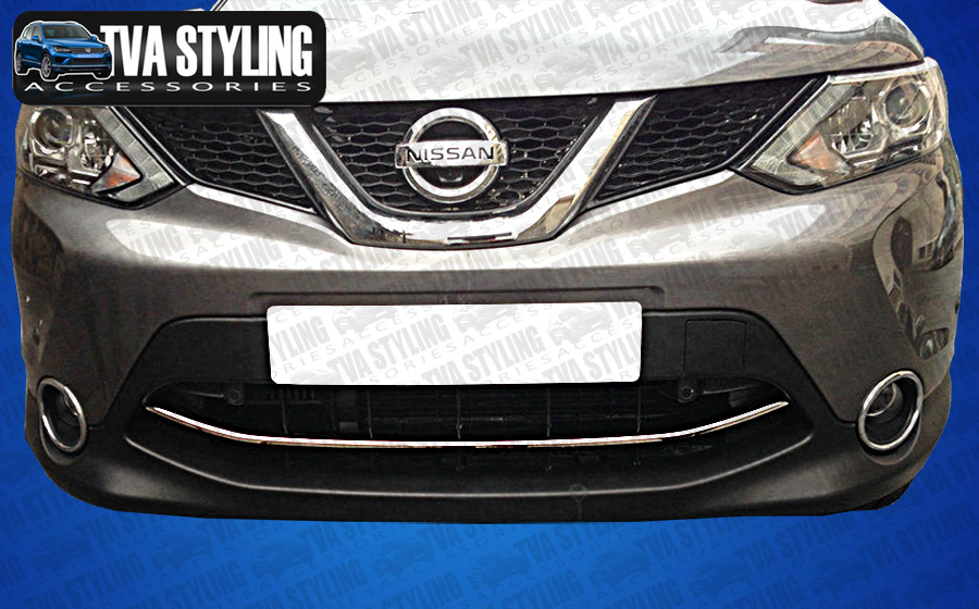 Our chrome Nissan Qashqai front bumper grille cover is an eye-catching and stylish addition for your car. Buy online at Trade car Accessories.