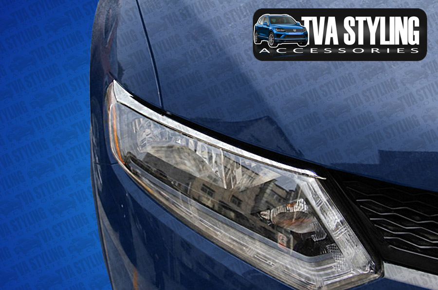 Our chrome Nissan X-Trail head light Eyebrows are an eye-catching and stylish addition for your car. Buy online at Trade car Accessories.