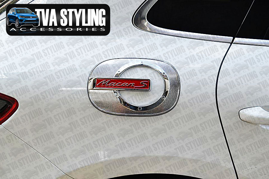 Our chrome Porsche Macan Red Fuel cap cover is an eye-catching and stylish addition for your car. Buy online at Trade car Accessories.